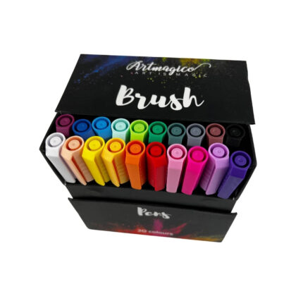 Akrylové brush pens 20 ks základní odstíny